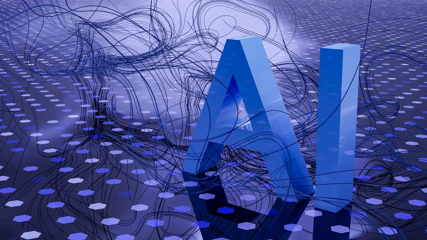 An abstract visual representing artificial intelligence