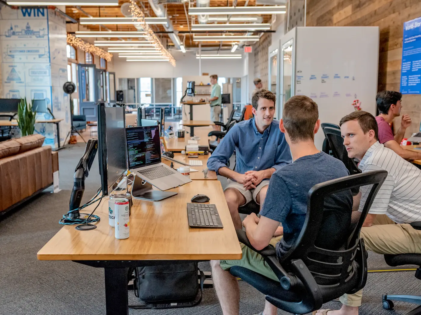 A team coordinating business operations